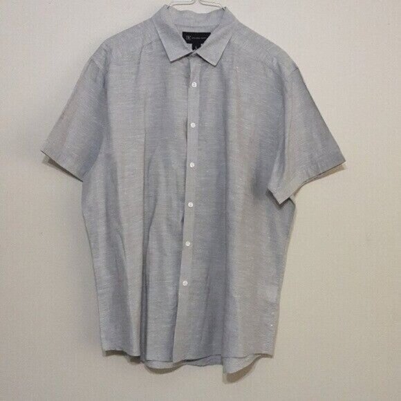 Inc international Concepts men's button up casual shirt linen  L Vacation Cruise - Picture 1 of 6